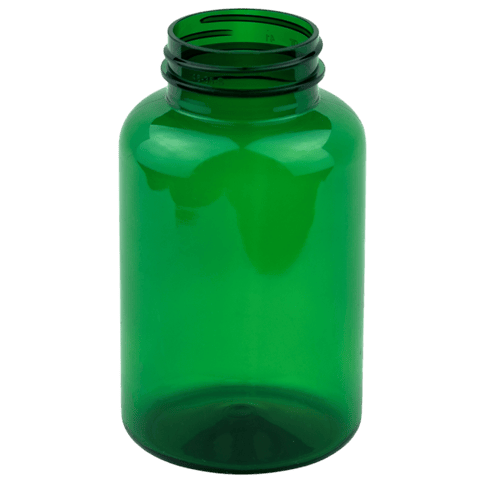 300cc Green PET Plastic Packer Bottle 45-400 (270/Case)