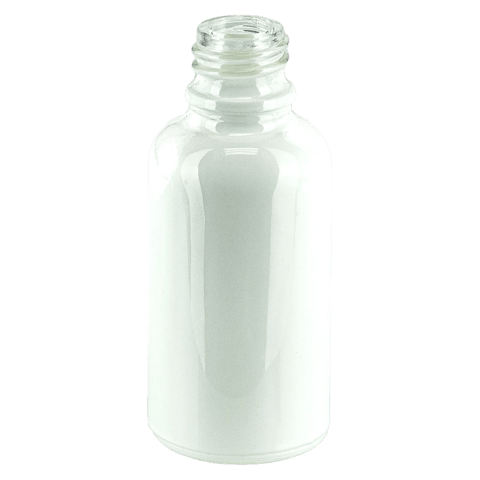 30ml Shiny White Glass Euro Bottle 18-415 (330/Case)