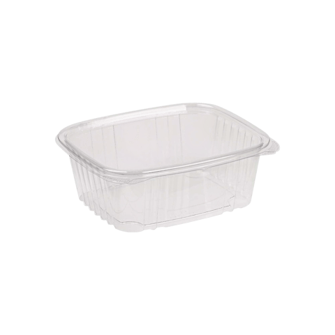 32 oz. Clear PET Hinged Deli Containers - (200/Case)