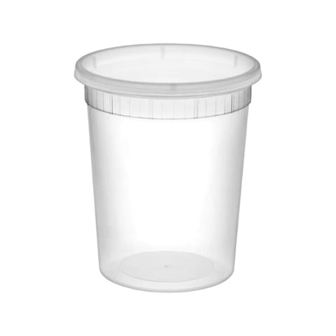 32 oz Translucent Deli Container with Lid - (150/Case)