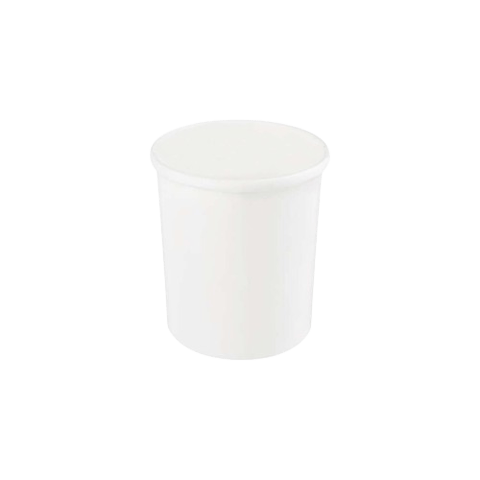 32 oz White Double Poly-Coated Paper Food Cup - (500/Case)
