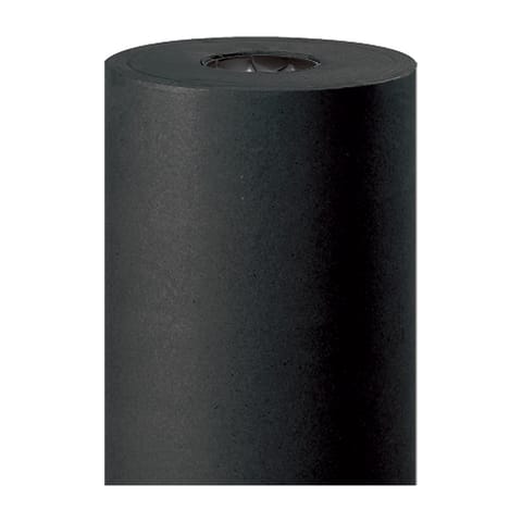 36" - 50 lb. Black Kraft Paper Rolls