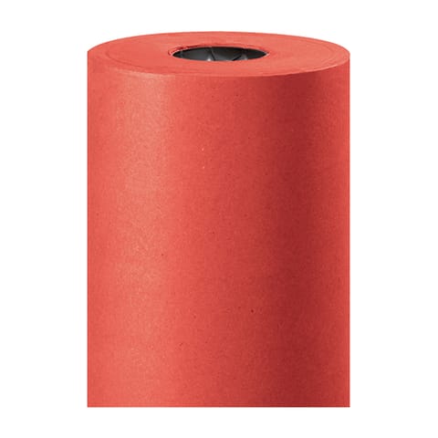 36" - 50 lb. Red Kraft Paper Rolls