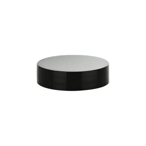 38-400 Black Smooth Continuous Thread Cap with HS Liner - (2900/Case)