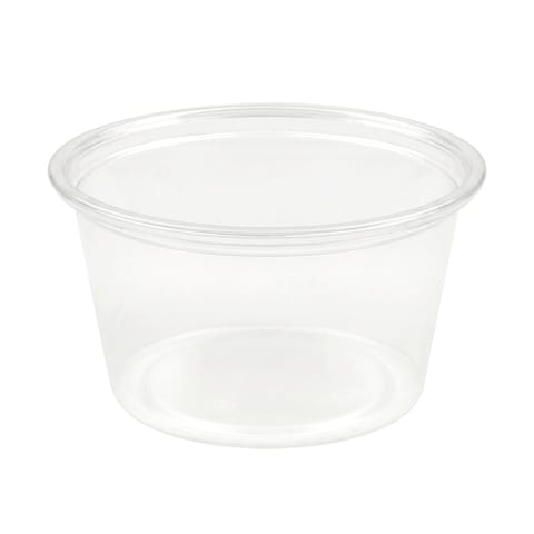 4 oz Clear PP Plastic Portion Cup - (2500/Case)