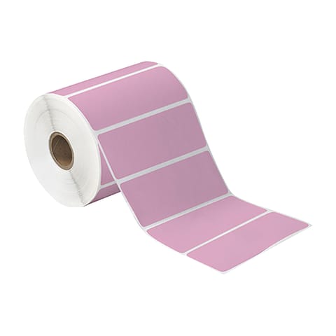 4 x 1 1/2" Pink Desktop Direct Thermal Label