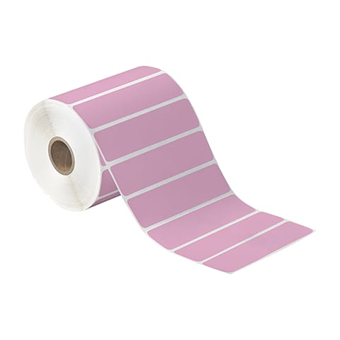 4 x 1" Pink Desktop Direct Thermal Label