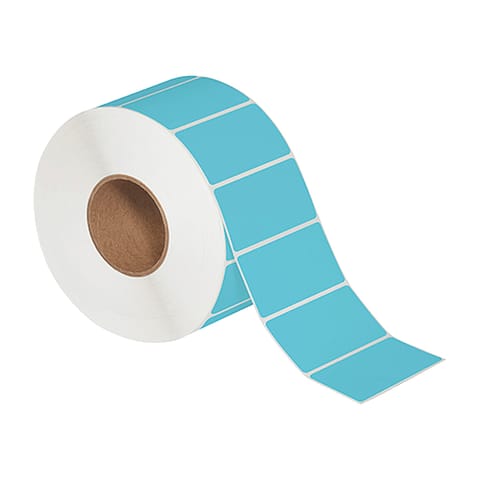4 x 2" Blue Direct Thermal Labels