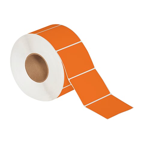 4 x 3" Orange Thermal Transfer Labels