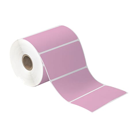 4 x 3" Pink Desktop DIrect Thermal Label