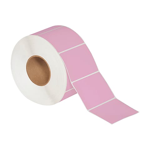 4 x 3" Pink Thermal Transfer Labels