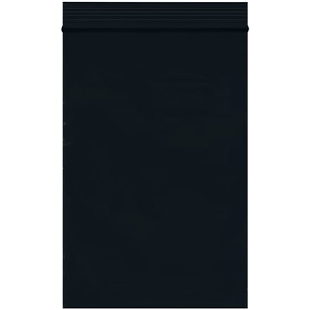 4 x 6" - 2 Mil Black Reclosable Poly Bags