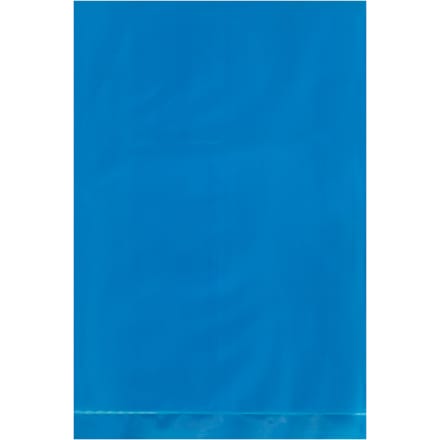 4 x 6" - 2 Mil Blue Flat Poly Bags (100 Pack)