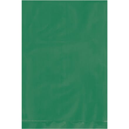 4 x 6" - 2 Mil Green Flat Poly Bags