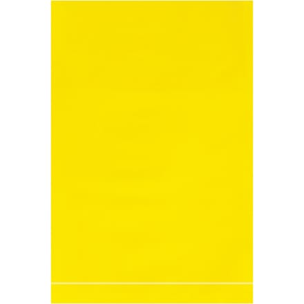 4 x 6" - 2 Mil Yellow Flat Poly Bags (100 Pack)