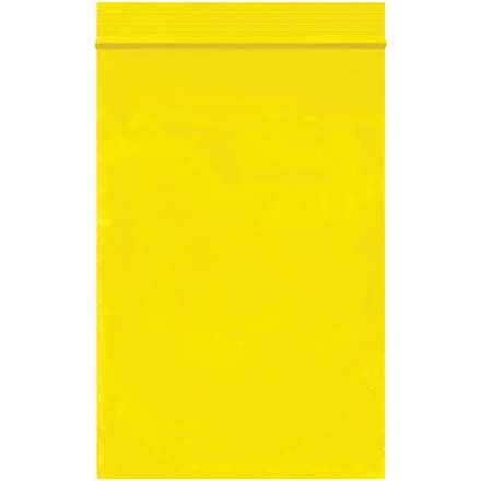 4 x 6" - 2 Mil Yellow Reclosable Poly Bags