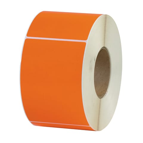 4 x 6" Orange Thermal Transfer Labels