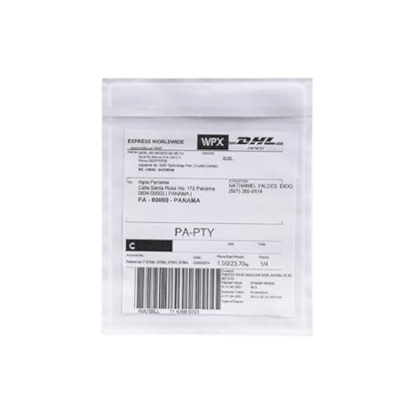 4.5" x 5.5" Clear Packing List Envelopes - Self-Adhesive Shipping Label Pouch for Invoices & Packing Slips - (1000/Case)