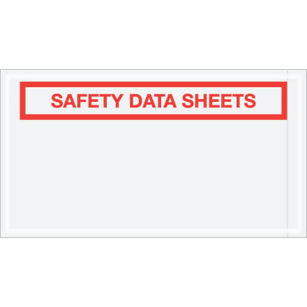 5 1/2 x 10" "Safety Data Sheets" SDS Envelopes
