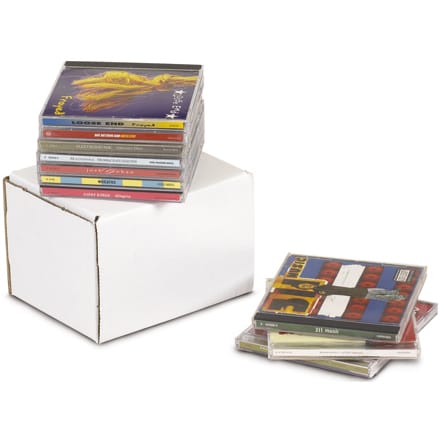 5 5/8 x 4 3/16 x 5" White Outside Tuck Mailers