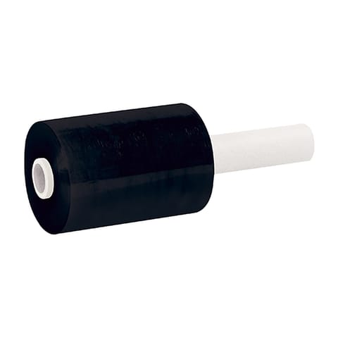 5" x 80 Gauge x 1000' Black Extended Core Bundling Film