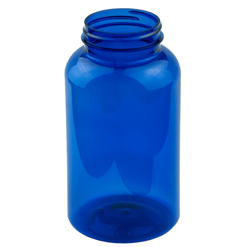 500cc Cobalt PET Plastic Packer Bottle 53-400(140/case)