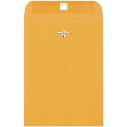 6 1/2 x 9 1/2" Kraft Clasp Envelopes