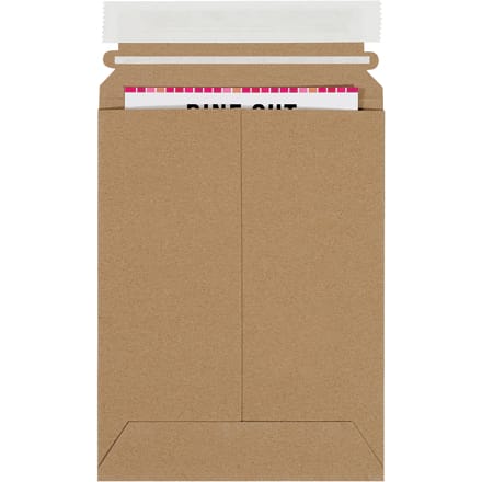 6 x 8" Kraft Self-Seal Stayflats Plus® Mailers