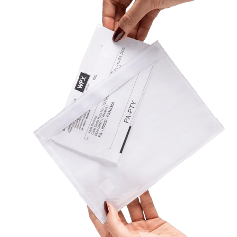 6" x 8.5" Clear Packing List Envelopes - Self-Adhesive Shipping Label Pouch for Invoices & Packing Slips - (200/Case)