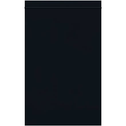 6 x 9" - 2 Mil Black Reclosable Poly Bags