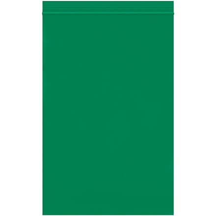 6 x 9" - 2 Mil Green Reclosable Poly Bags