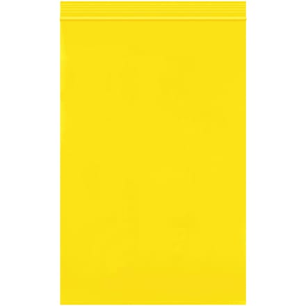 6 x 9" - 2 Mil Yellow Reclosable Poly Bags