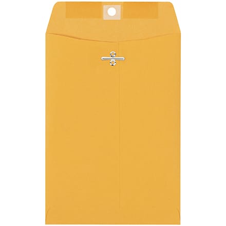 6 x 9" Kraft Clasp Envelopes