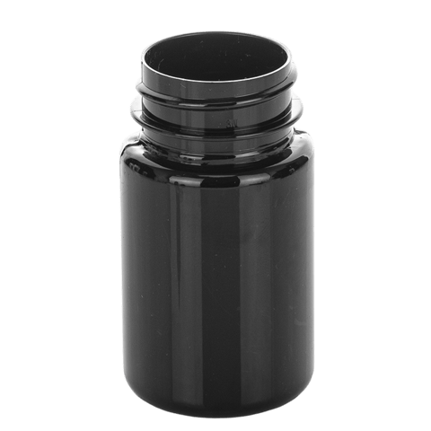 60cc Dark Amber PET Plastic Packer Bottle 33-400(1000/case)