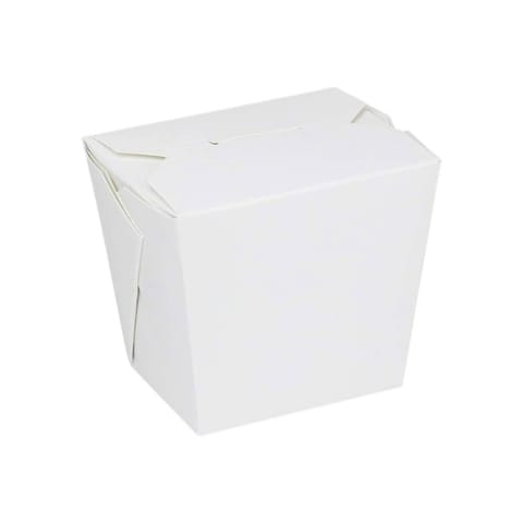 64 oz. White Paper Chinese Take-Out Box - (360/Case)