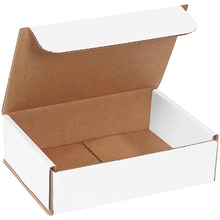 7 x 5 x 2" White Corrugated Mailers (25 Pack)