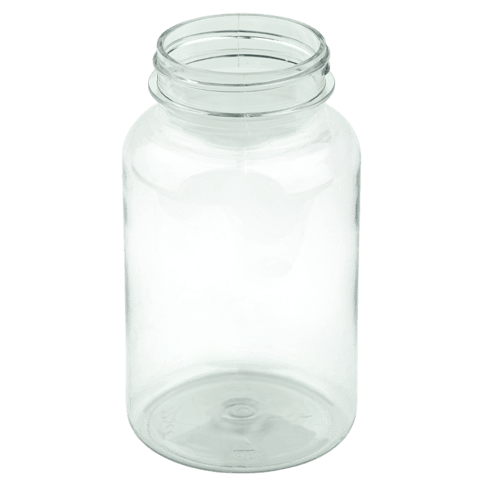 750cc Clear PET Plastic Packer Bottle 53-400 (102/Case)