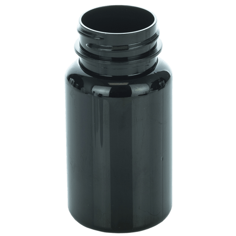 75cc Dark Amber PET Plastic Packer Bottle 33-400(800/case)