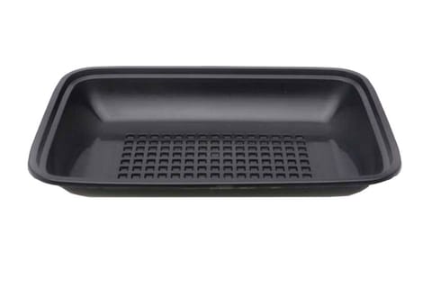 8 11/16" × 6 9/16" × 1 7/8" Clear  PP Plastic Meat Tray - (300/Case)