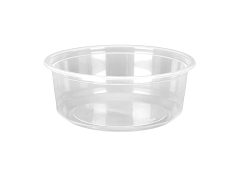 8 oz. Clear Plastic Round Deli Containers - (500/Case)