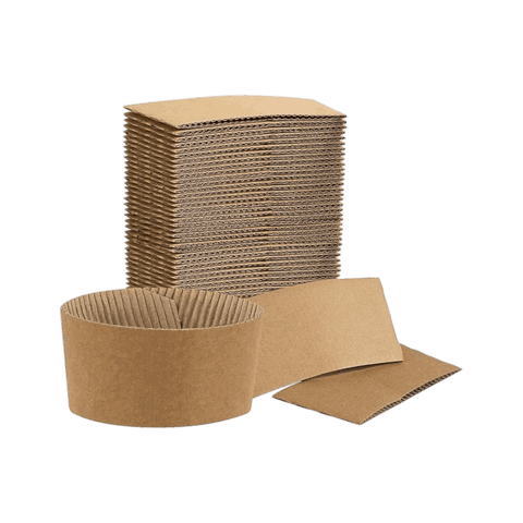 8 oz. Kraft Paper Coffee Cup Sleeves​ - (1000/Case)