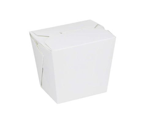 8 oz. White Chinese Microwavable Paper Take Out Containers - (500/Case)
