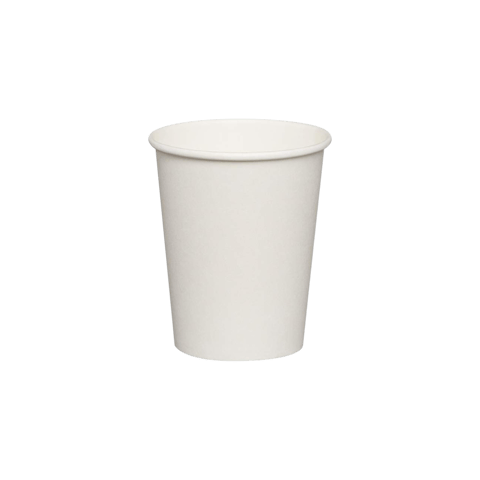 8 oz. White Paper Hot Cup - (1000/Case)