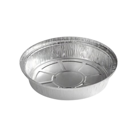 8" Round Foil Take-Out Pan - (500/Case)