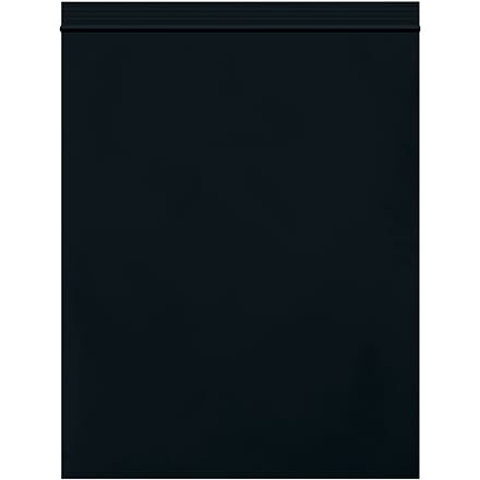 8 x 10" - 2 Mil Black Reclosable Poly Bags