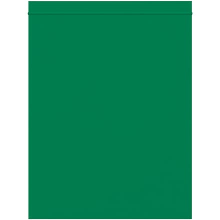 8 x 10" - 2 Mil Green Reclosable Poly Bags