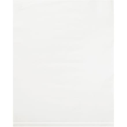 8 x 10" - 2 Mil White Flat Poly Bags (100 Pack)