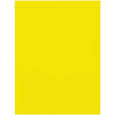 8 x 10" - 2 Mil Yellow Reclosable Poly Bags
