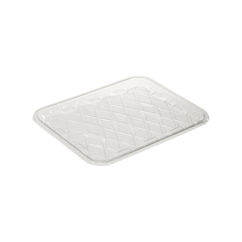 #8S Clear PET Plastic Meat Tray, 10" × 8" × 9/16" - (250/Case)