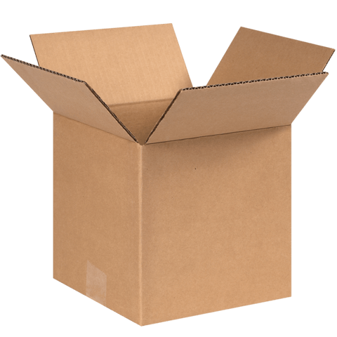 8" x 8" x 8" Corrugated Shipping Box – Kraft 32 ECT, Single Wall - (25/Bundle)